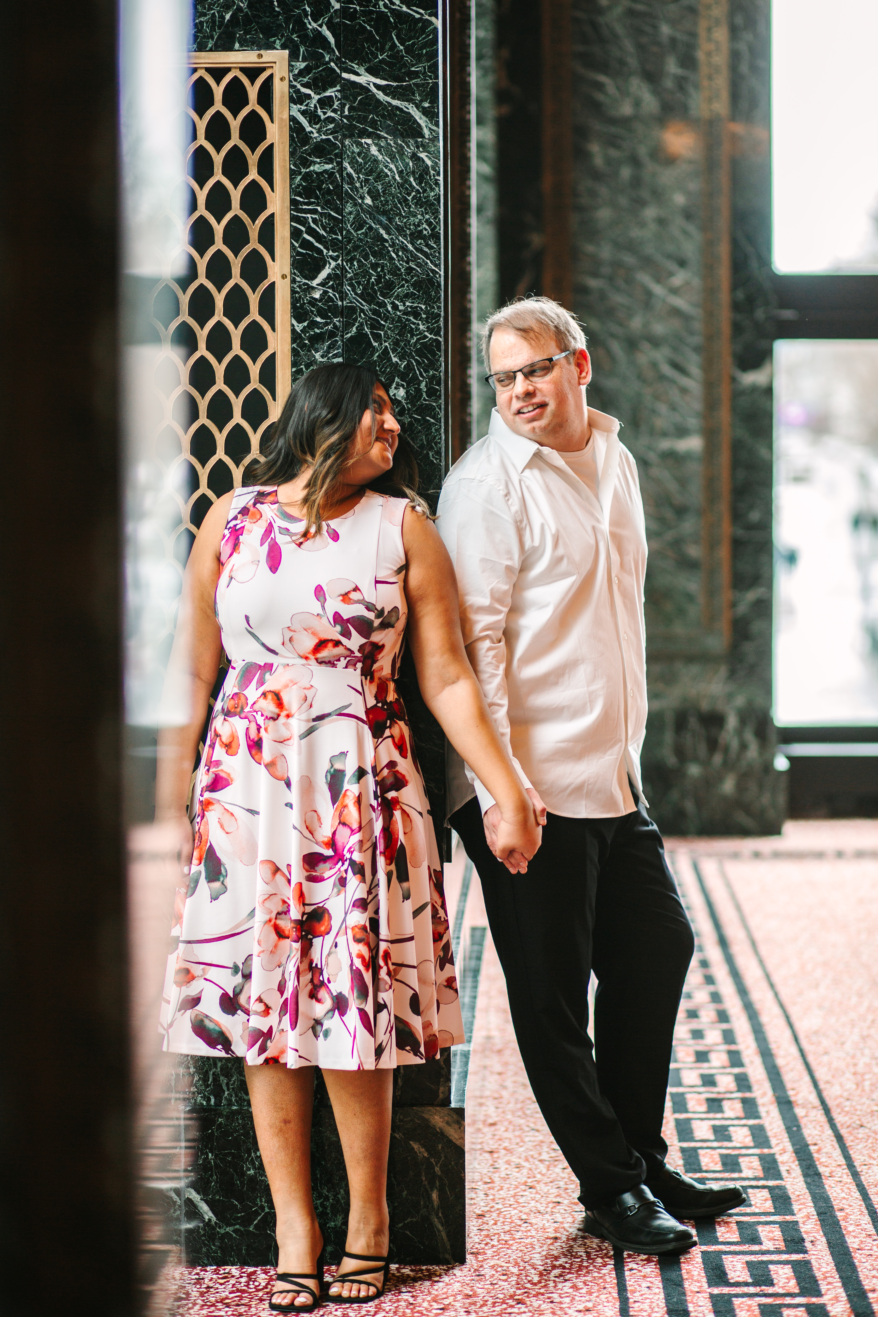 Chicago Cultural Center Engagement Shoot .